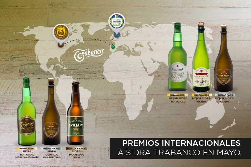 ¡Hemos ganado premios en dos importantes festivales internacionales de sidra!