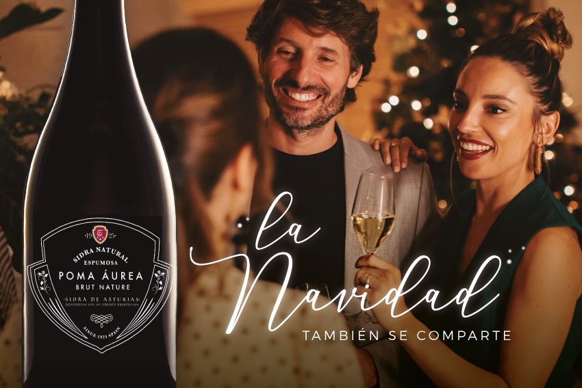 Esta Navidad comparte Poma Áurea, nuestro primer brut nature de manzana