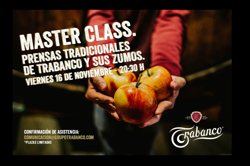 Master Class. Prensas tradicionales de Trabanco y sus zumos 